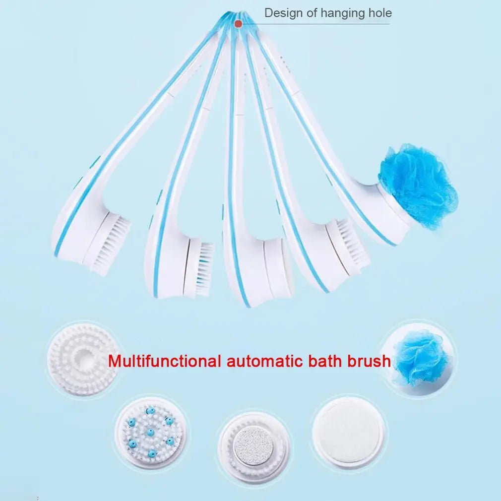 5 In 1 Electric Bath Shower Spin Brush - Modern Lifestyle Shopping