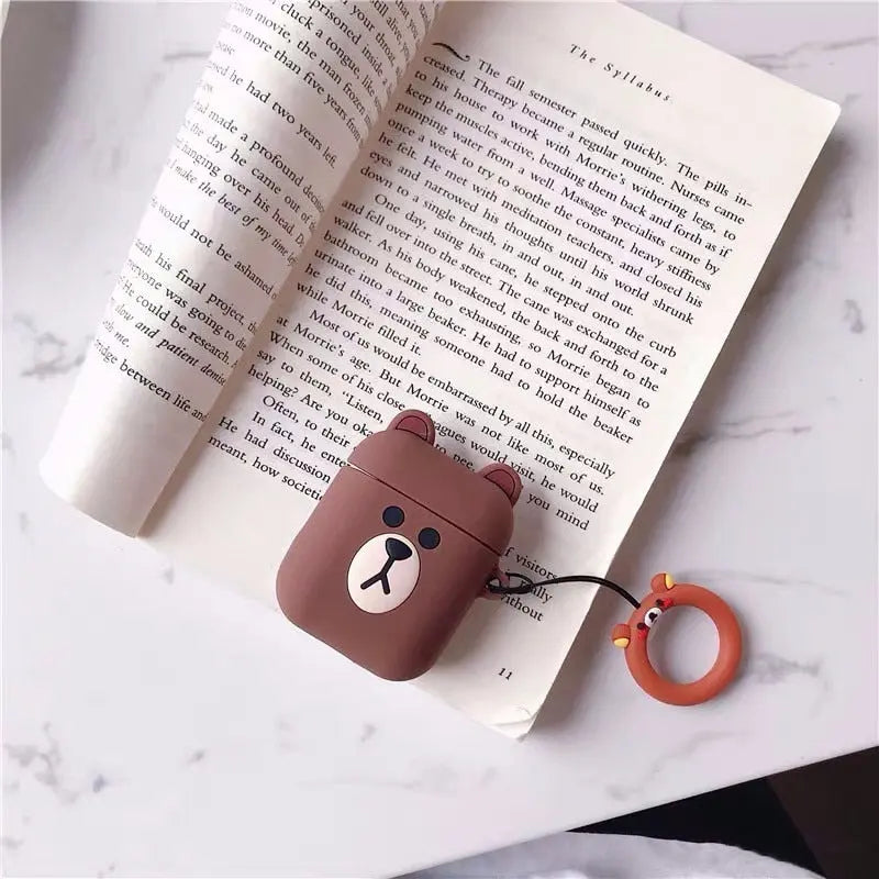 Cartoon Wireless Bluetooth Earphone Case For Apple AirPods Silicone Headphones Cases For Airpods 2 Protective Cover - Modern Lifestyle Shopping
