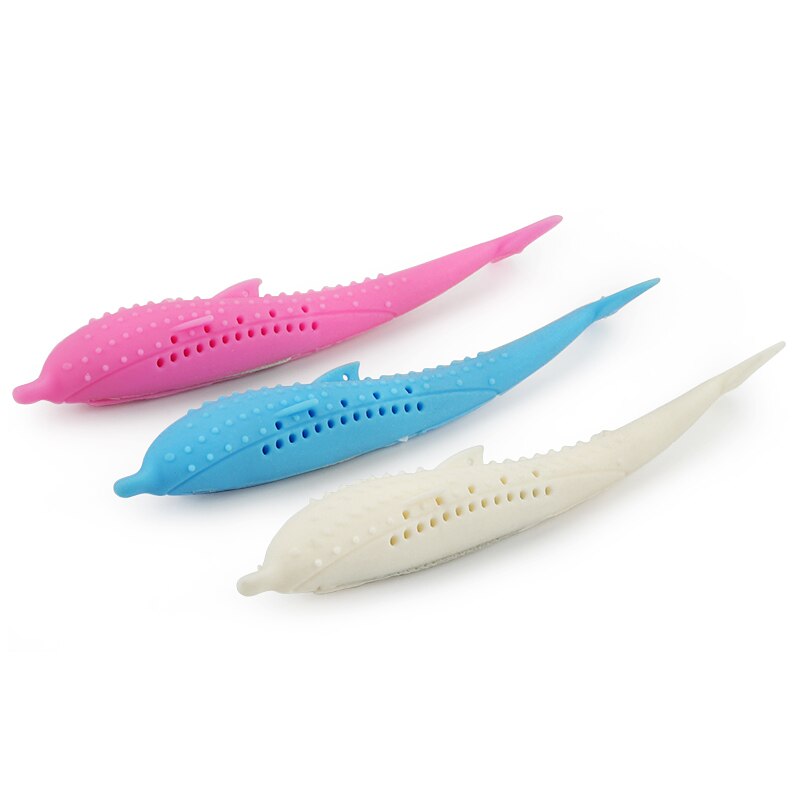 Soft Silicone Mint Fish Cat Toy Catnip Pet Toy Clean Teeth Toothbrush Chew Cats Toys - Modern Lifestyle Shopping